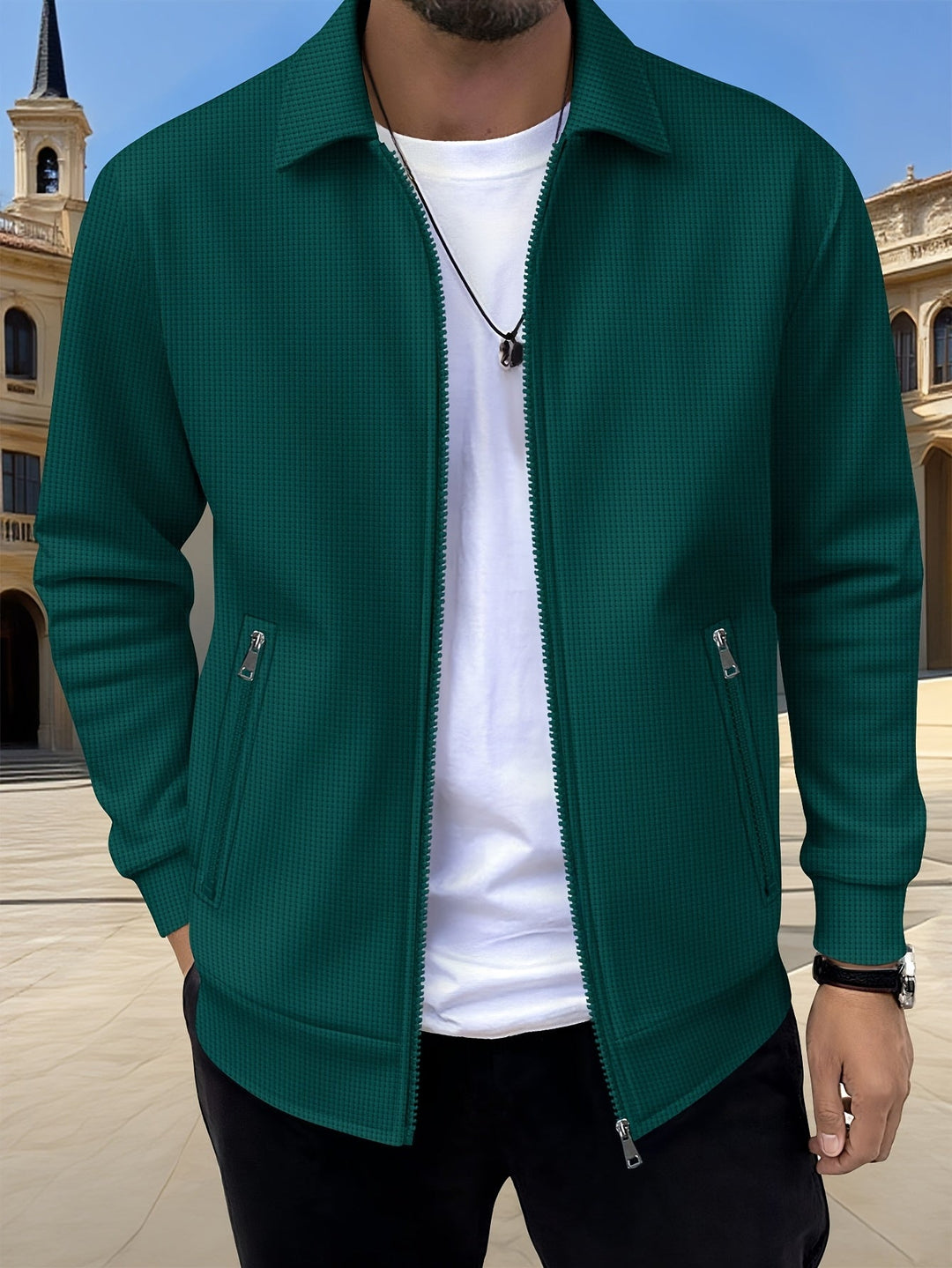 Cameron | Textured Zip Jacket