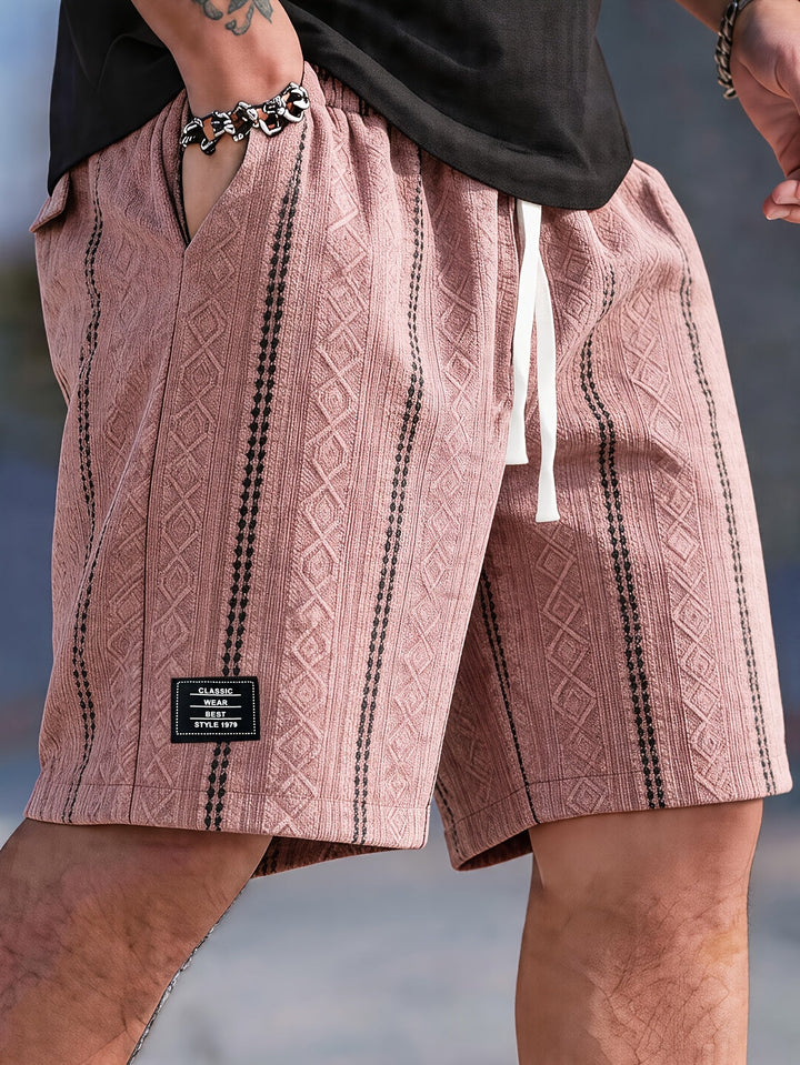 Nolan | Textured Drawstring Shorts