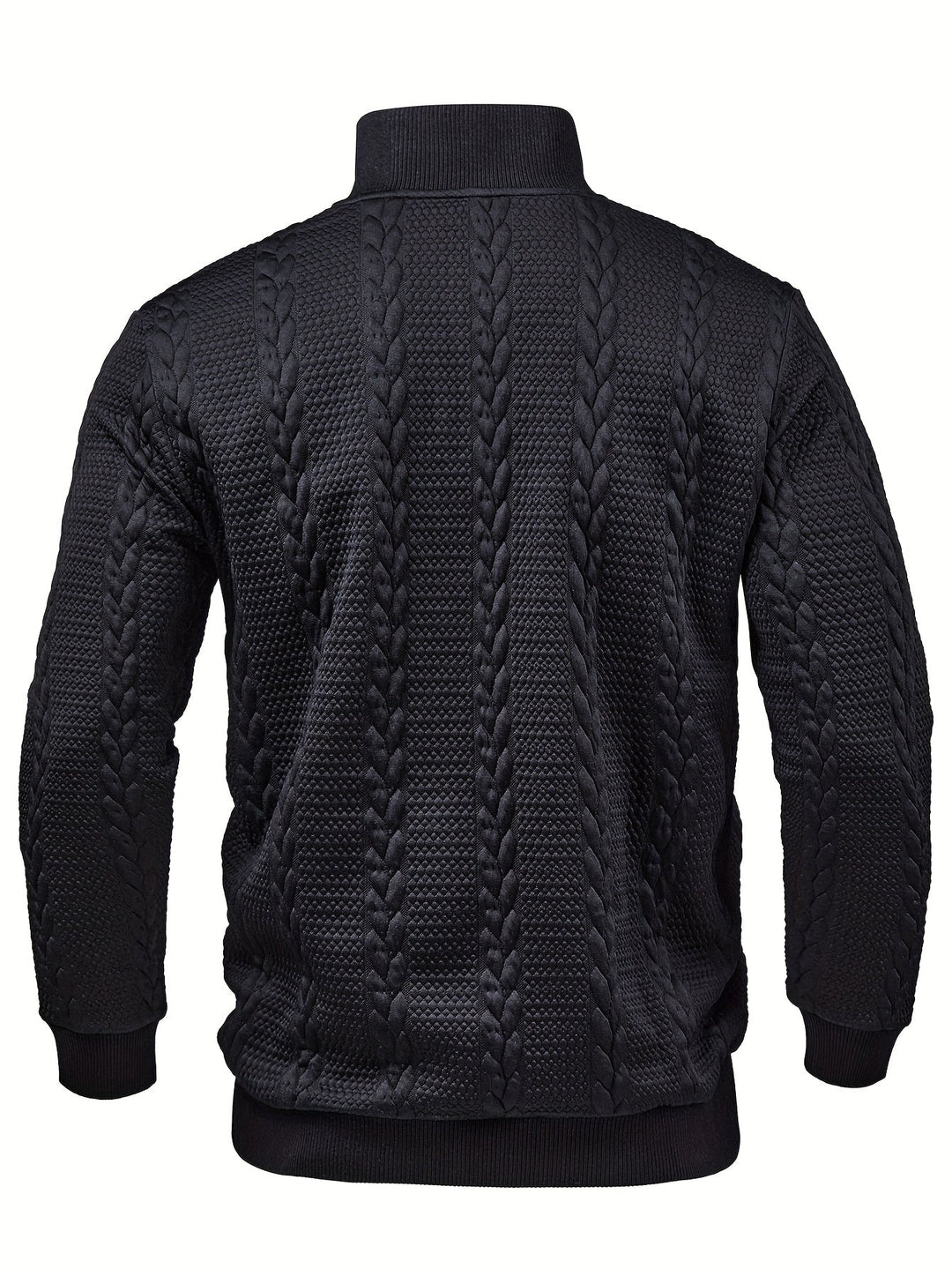 Sterling | Textured Stand-Collar Pullover