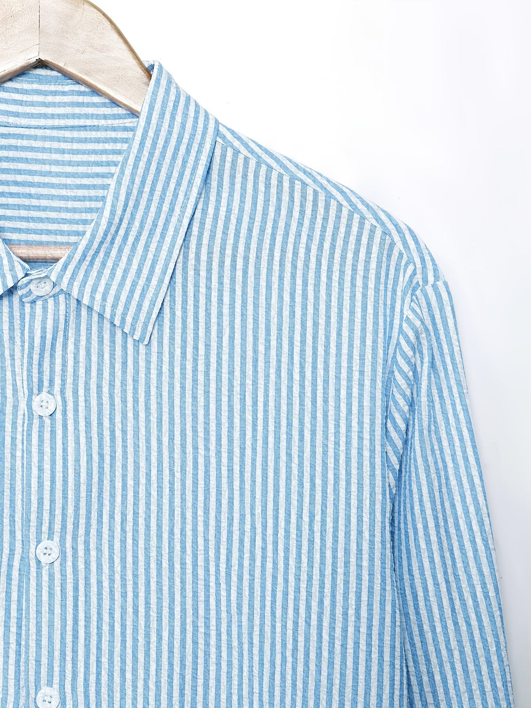 Spencer | Textured Striped Long-Sleeve Shirt