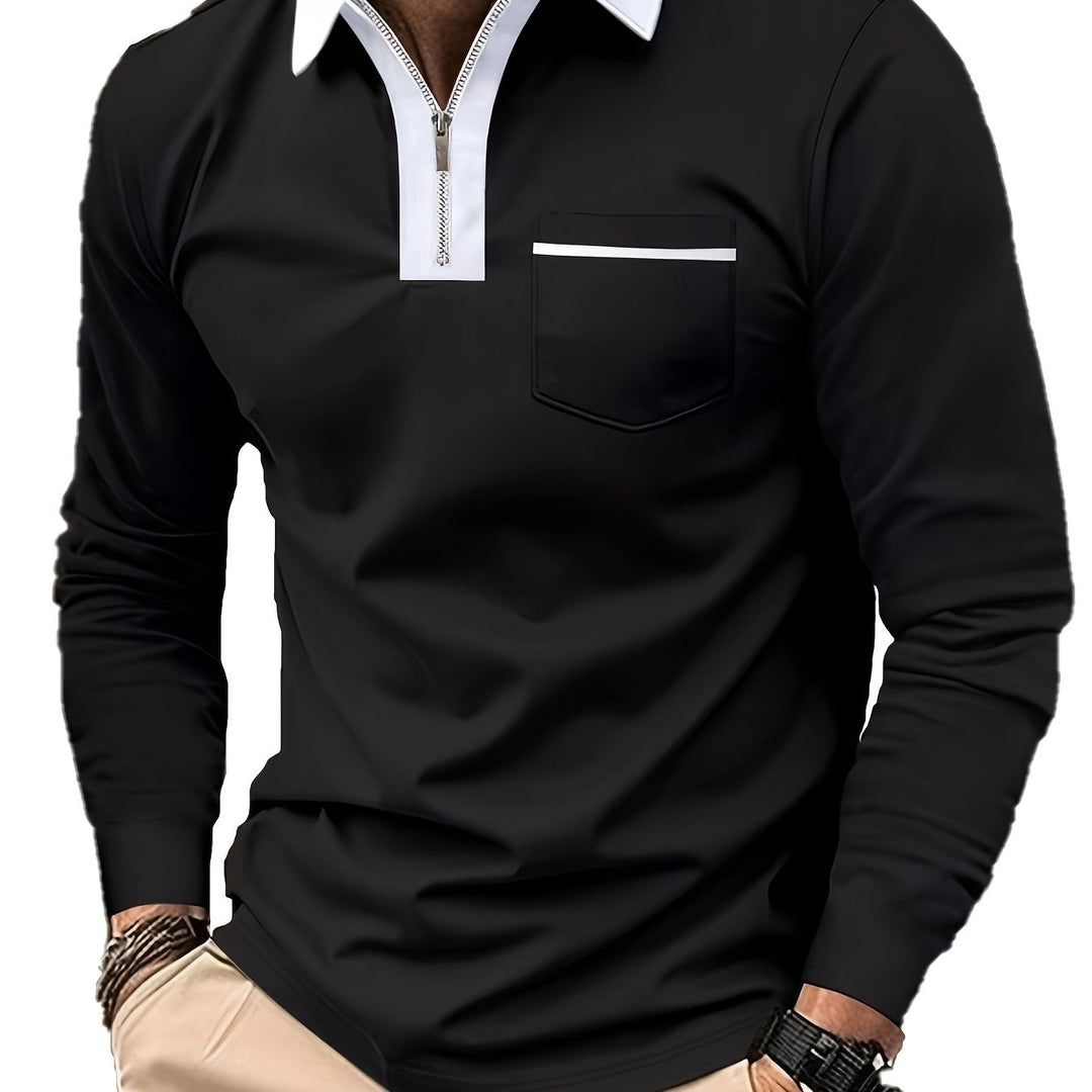 Curtis | Refined Zip-Collar Polo Shirt