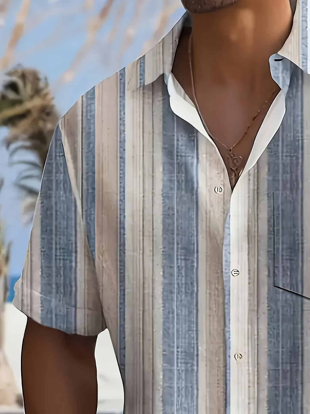 Gregory | Relaxed Striped Short Sleeve Shirt