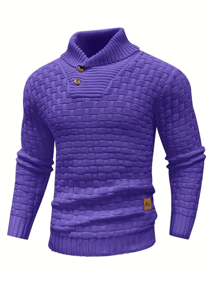 Alistair | Textured Shawl-Collar Sweater