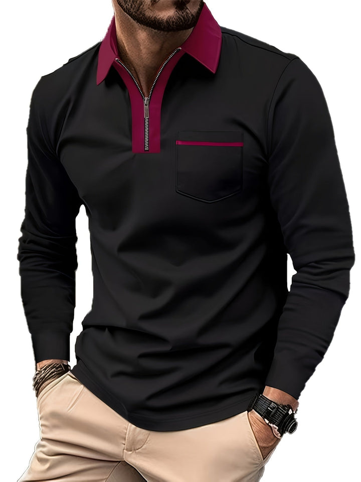 Curtis | Refined Zip-Collar Polo Shirt