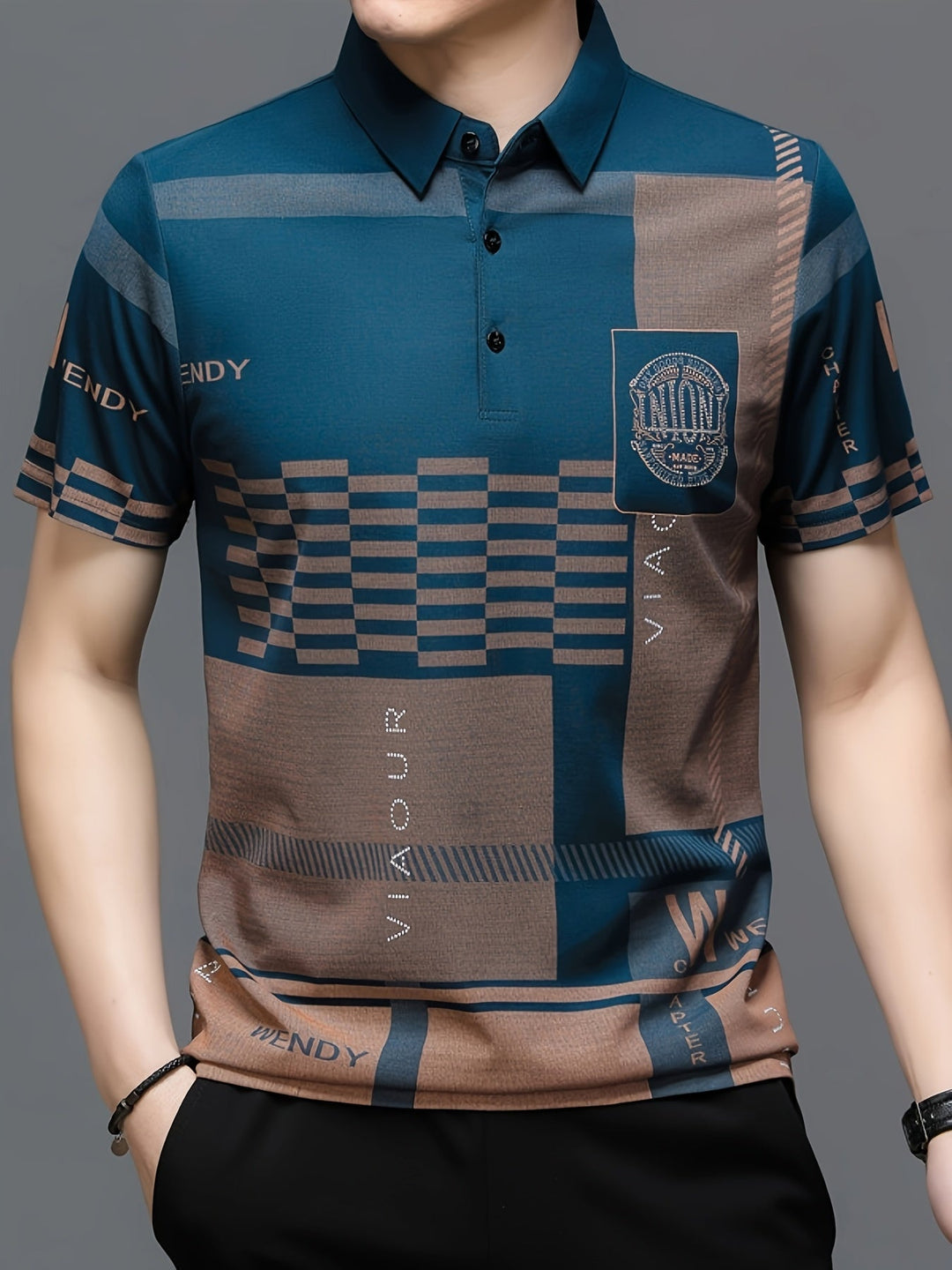 Nathaniel | Refined Colorblock Polo Shirt
