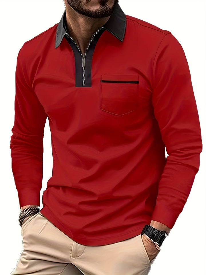 Curtis | Refined Zip-Collar Polo Shirt