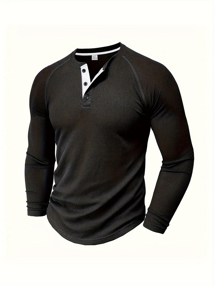 Graham | Classic Button Henley Shirt
