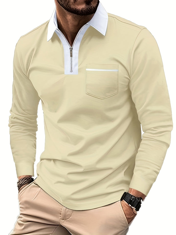 Curtis | Refined Zip-Collar Polo Shirt