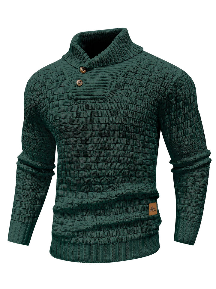Alistair | Textured Shawl-Collar Sweater