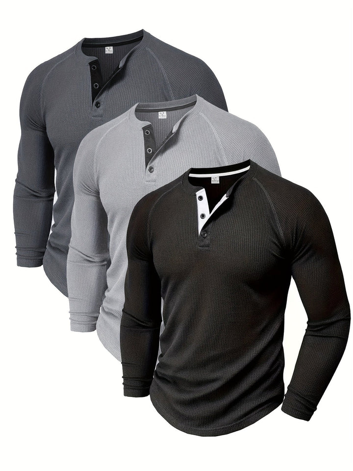 Graham | Classic Button Henley Shirt