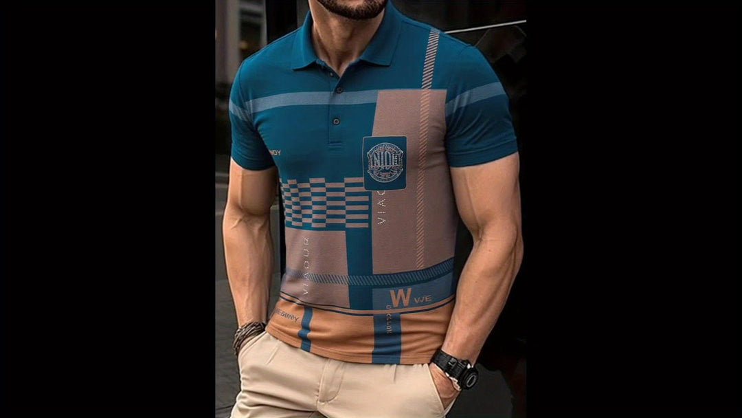 Nathaniel | Refined Colorblock Polo Shirt