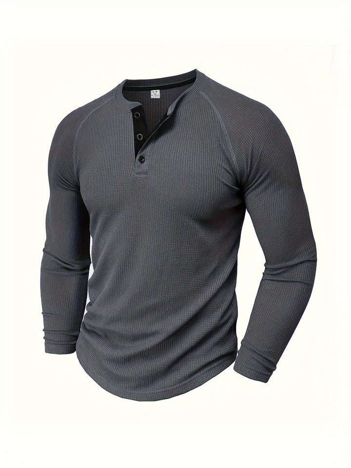 Graham | Classic Button Henley Shirt