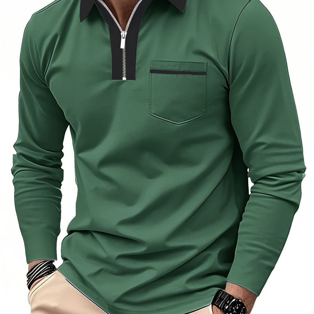 Curtis | Refined Zip-Collar Polo Shirt