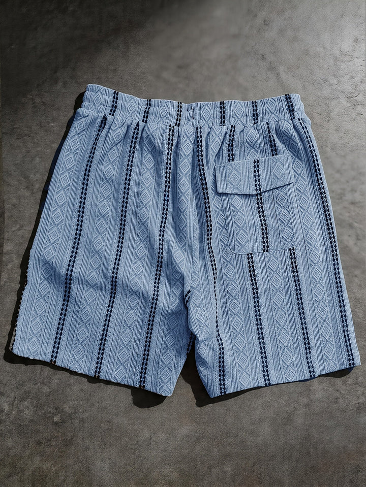 Nolan | Textured Drawstring Shorts
