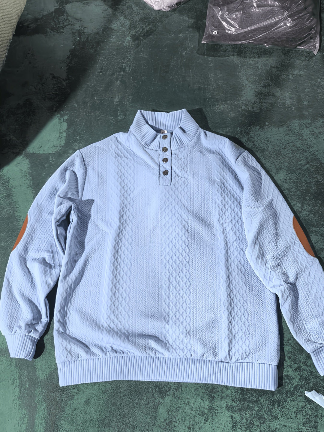Ronan | Stand Collar Button Henley Sweater