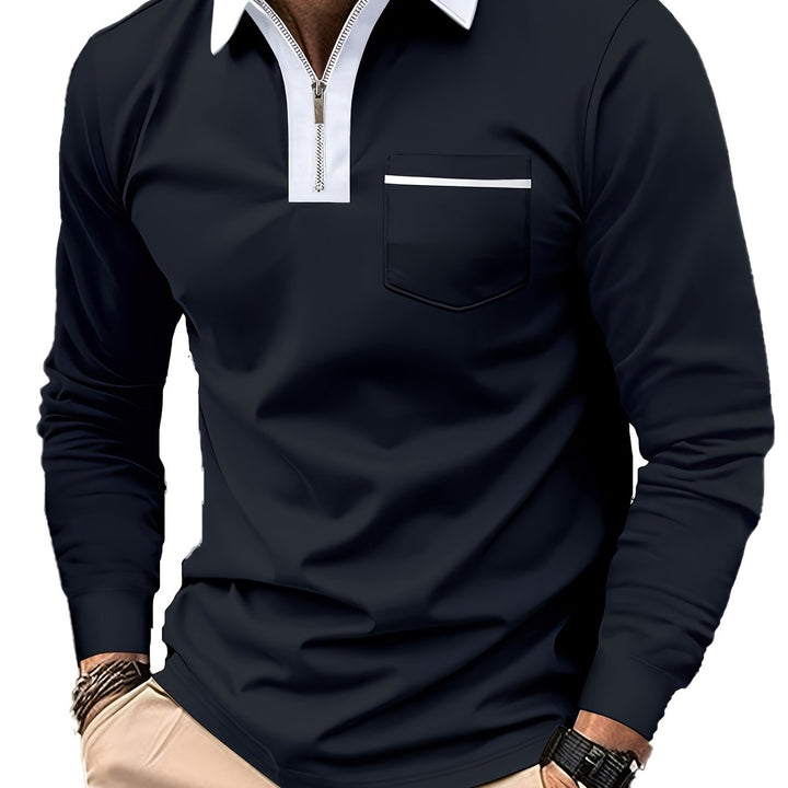 Curtis | Refined Zip-Collar Polo Shirt