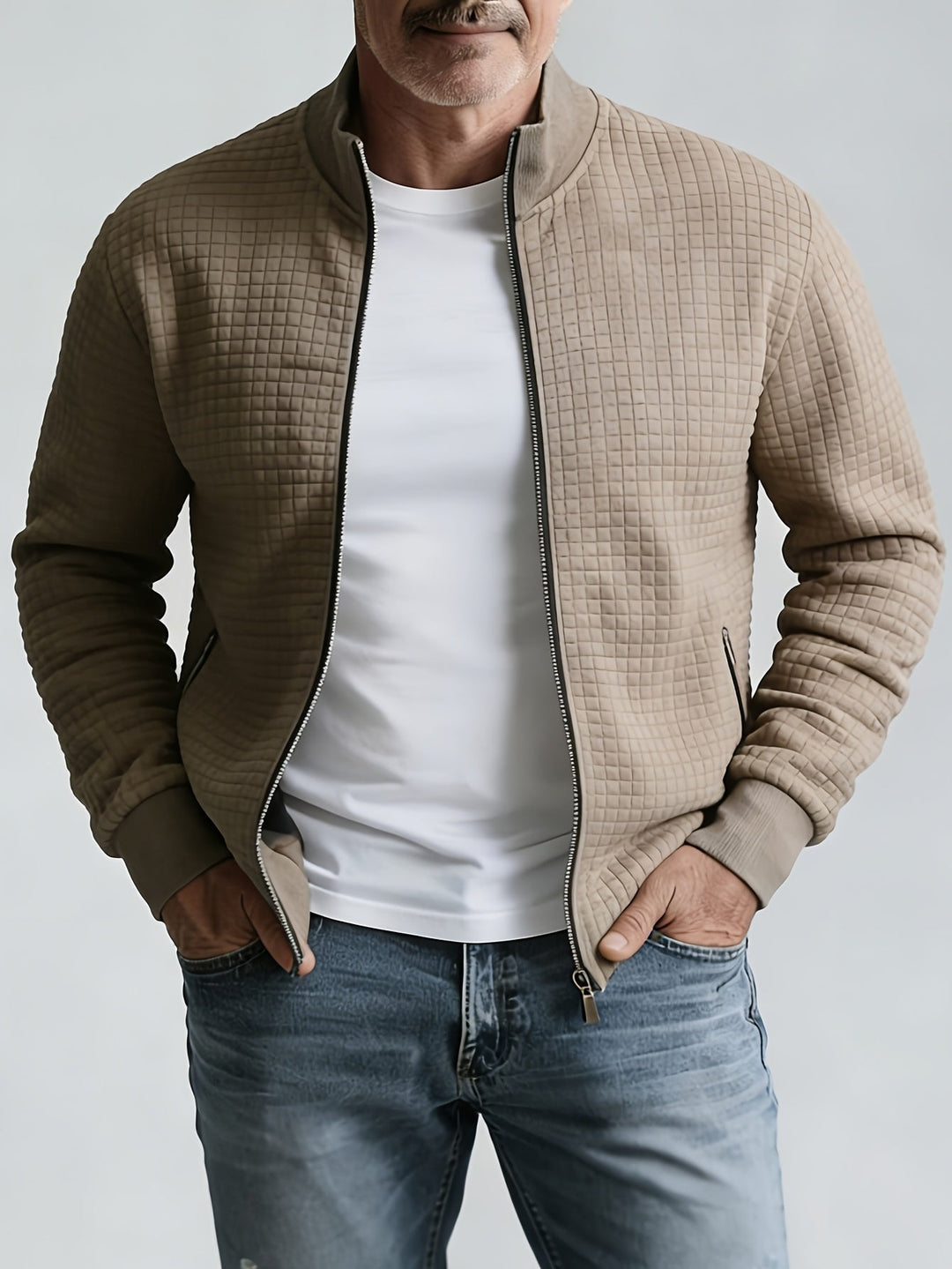 Sullivan | Textured Stand-Collar Jacket