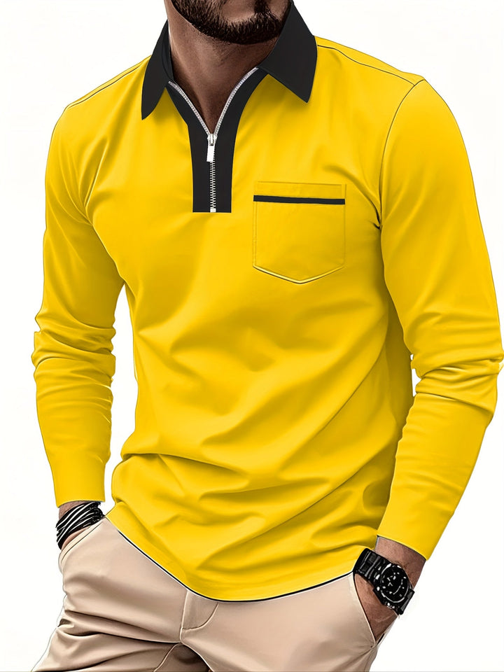 Curtis | Refined Zip-Collar Polo Shirt