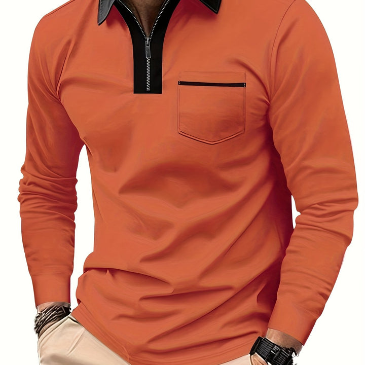 Curtis | Refined Zip-Collar Polo Shirt