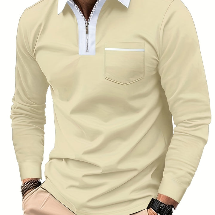 Curtis | Refined Zip-Collar Polo Shirt