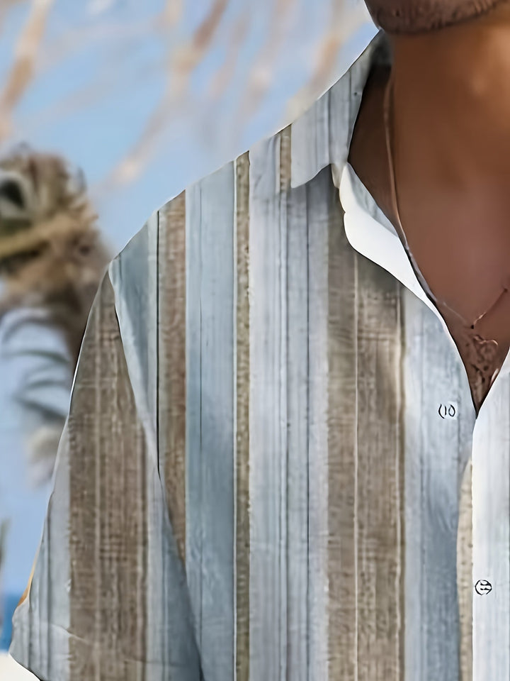 Gregory | Relaxed Striped Short Sleeve Shirt