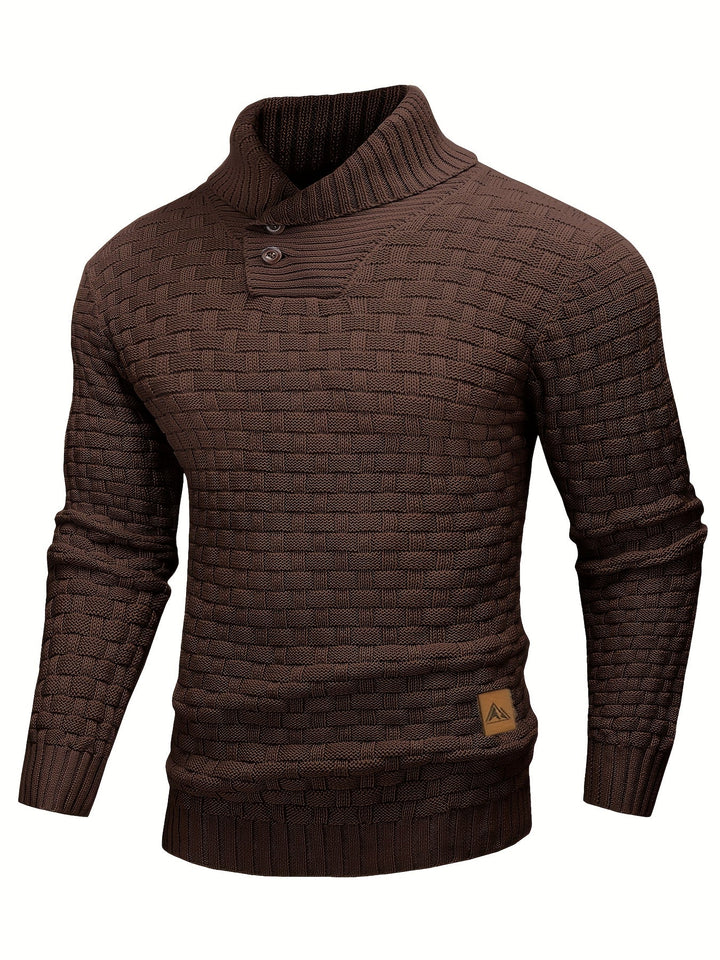 Alistair | Textured Shawl-Collar Sweater
