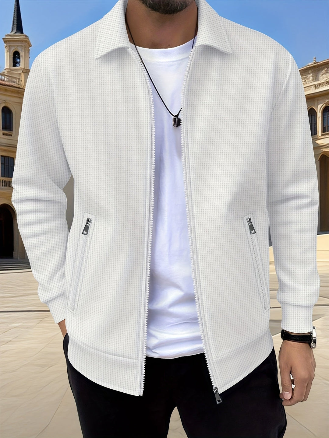 Cameron | Textured Zip Jacket