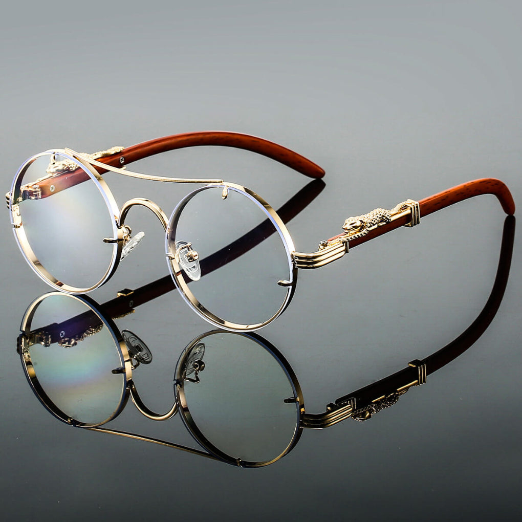 Cayden | Sleek Retro Metal Oval Sunglasses