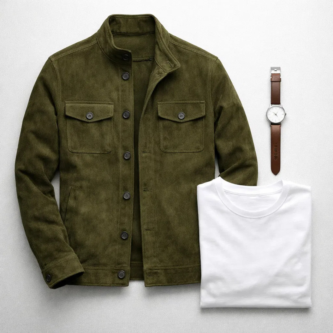 Jacob | Classic Pocket Suede Jacket