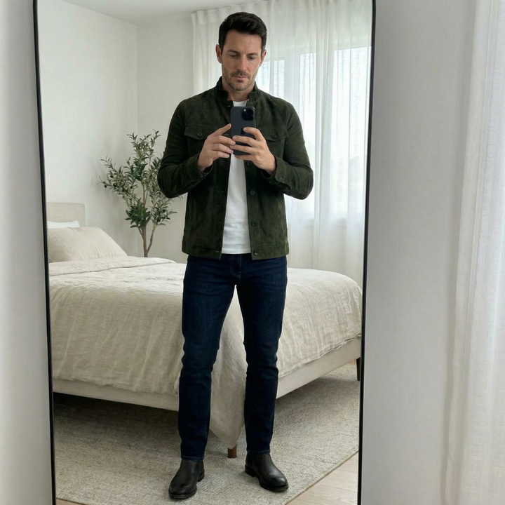 Jacob | Classic Pocket Suede Jacket