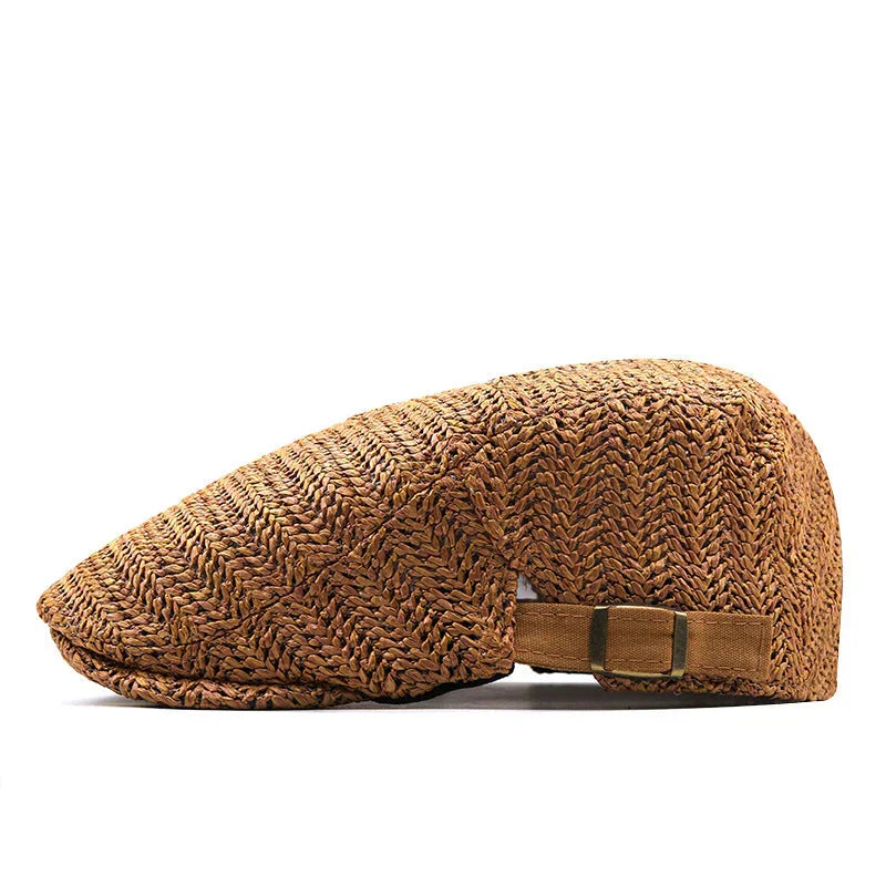 Everett | Woven Summer Flat Cap