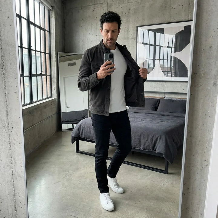 Jacob | Classic Pocket Suede Jacket