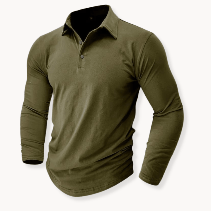 Andrei | Casual Long Sleeve Collared Polo