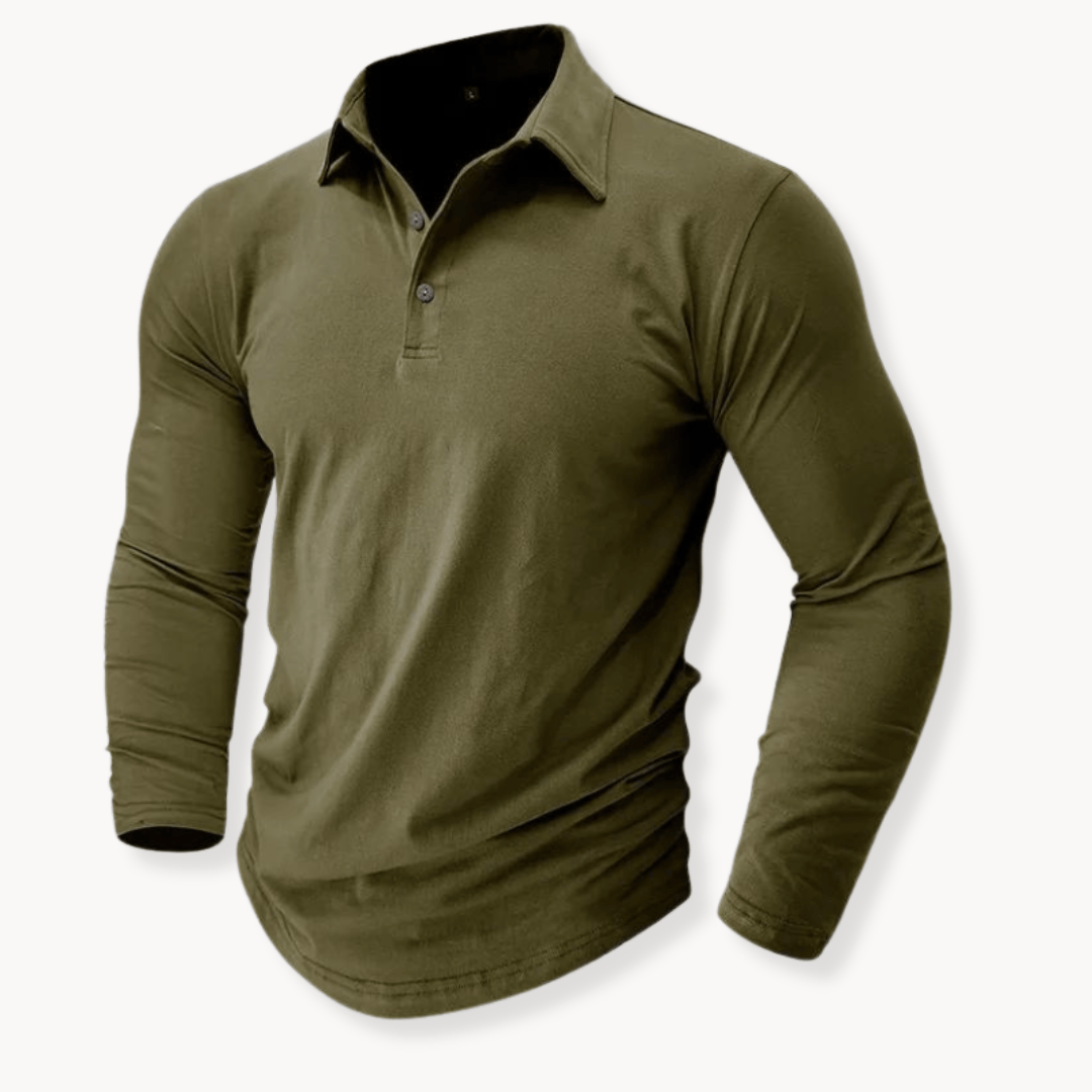 Andrei | Casual Long Sleeve Collared Polo
