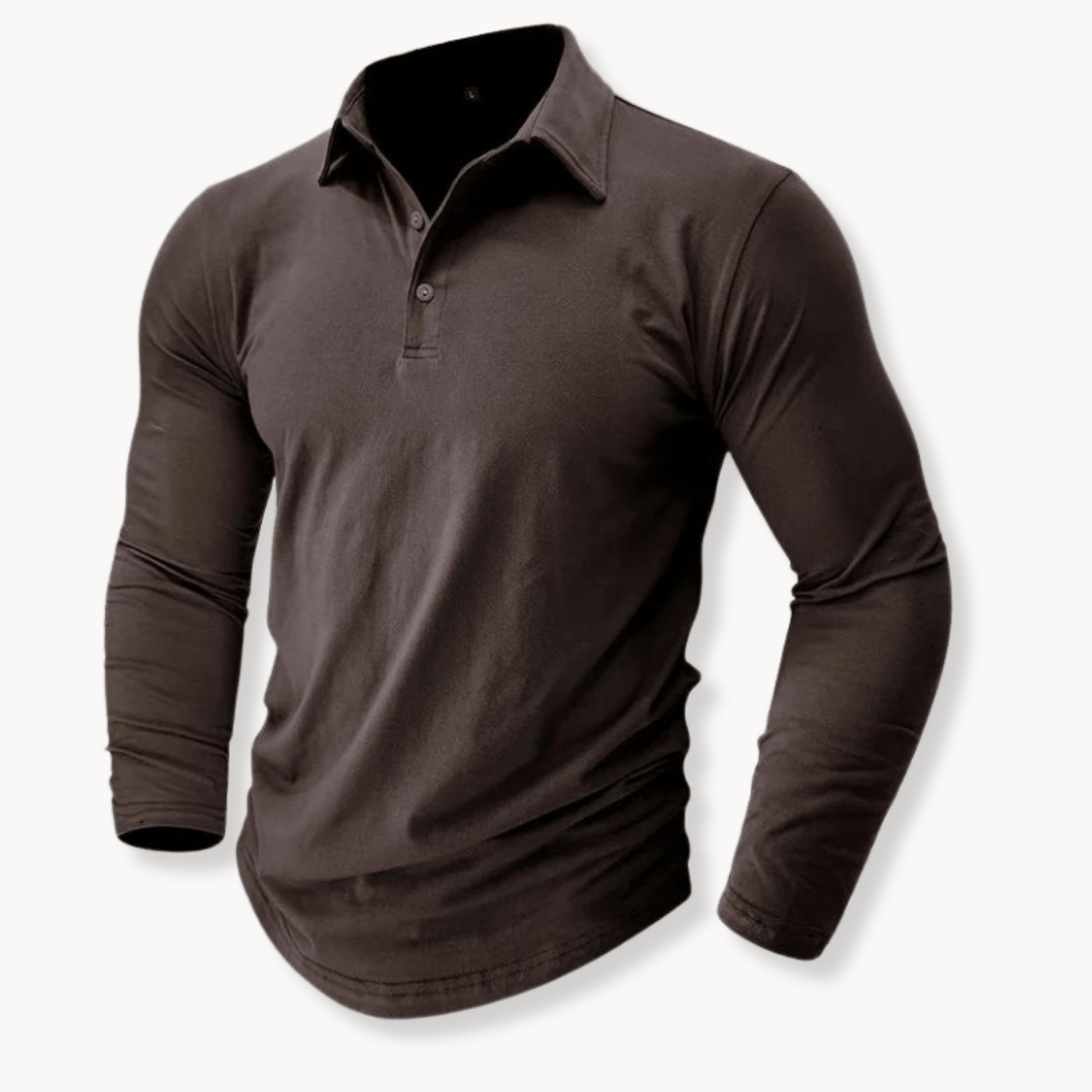 Andrei | Casual Long Sleeve Collared Polo