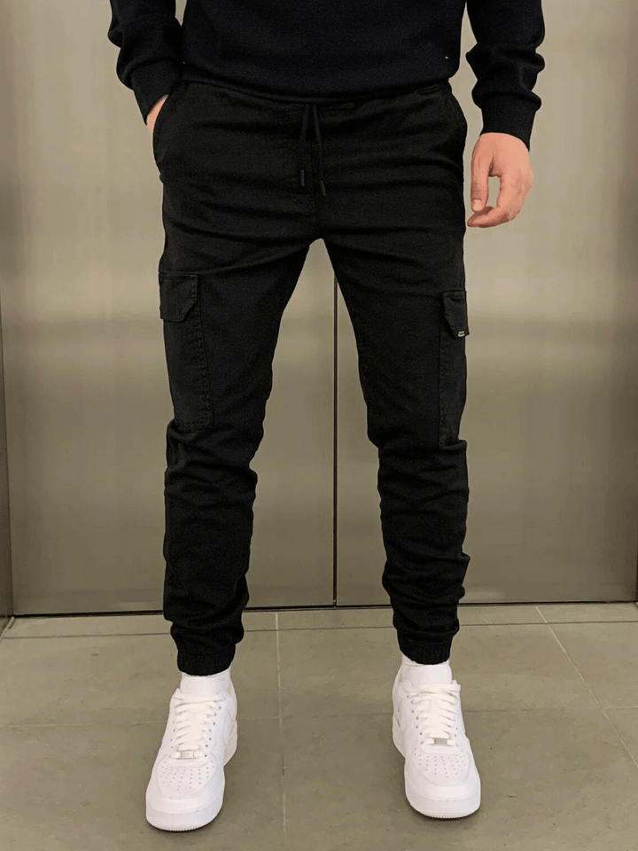 Marcus | Sleek Tie-Waist Cargo Pants