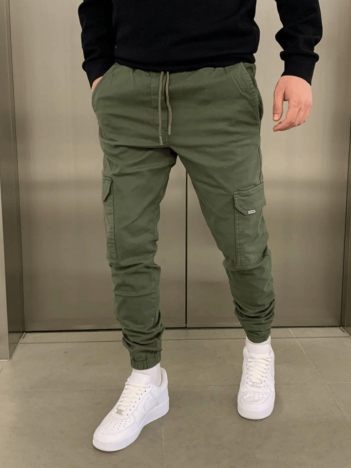 Marcus | Sleek Tie-Waist Cargo Pants