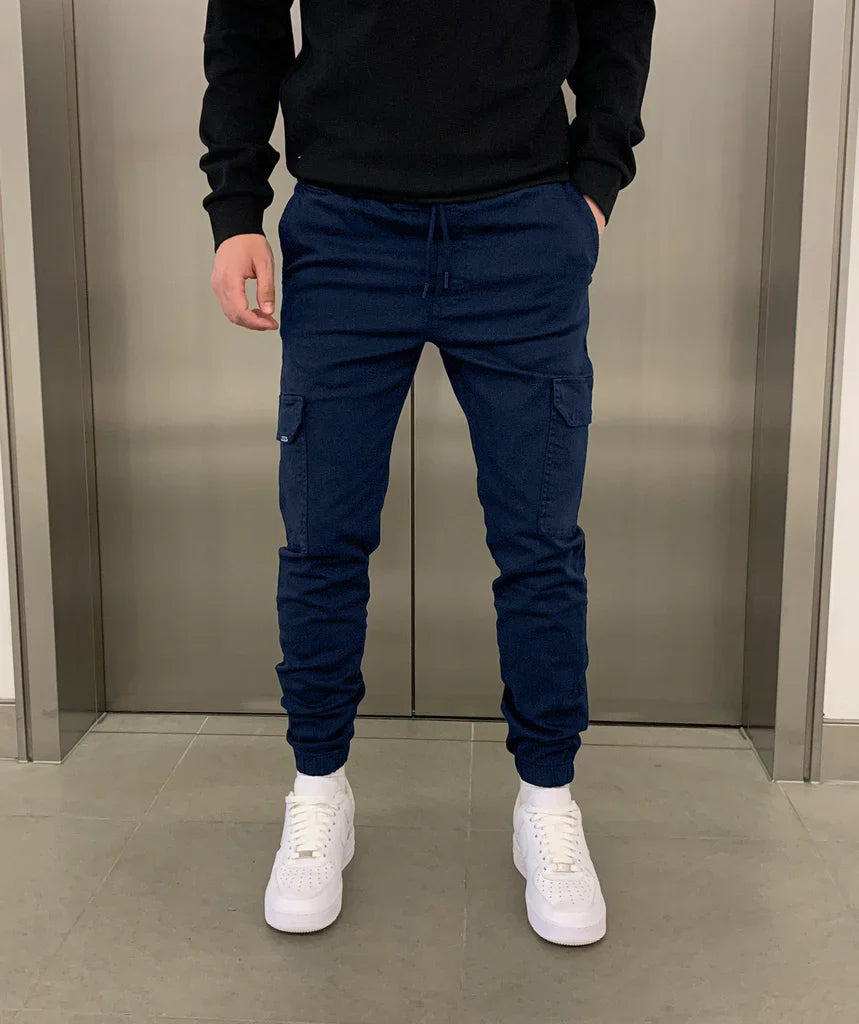 Marcus | Sleek Tie-Waist Cargo Pants