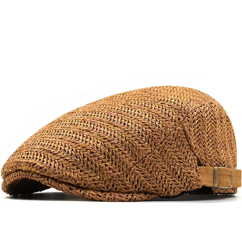 Everett | Woven Summer Flat Cap