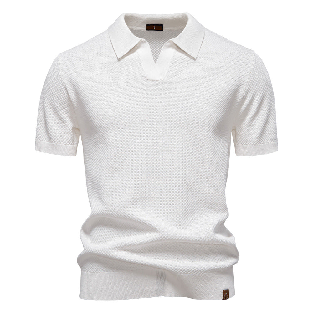 Carter | Classic Textured Polo Shirt