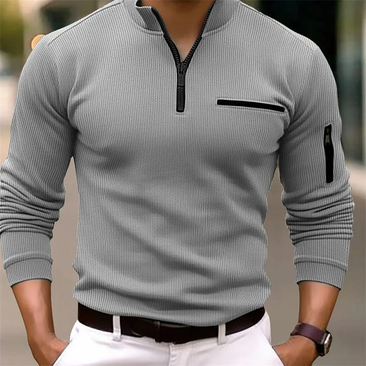 Logan | Classic Quarter Zip Sweater