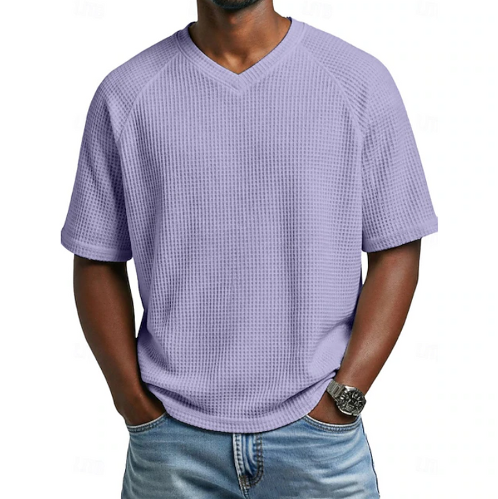 Crosby | V-neck Short Sleeve Waffle Shirt