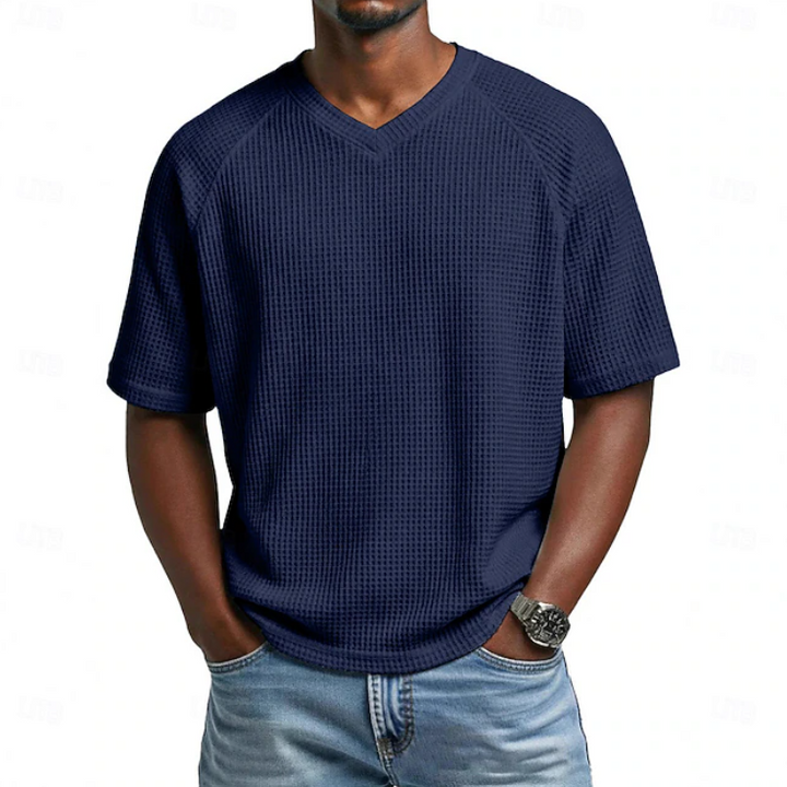 Crosby | V-neck Short Sleeve Waffle Shirt