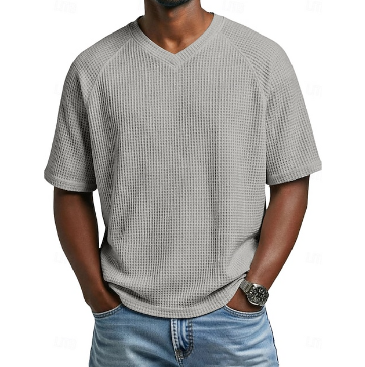 Crosby | V-neck Short Sleeve Waffle Shirt