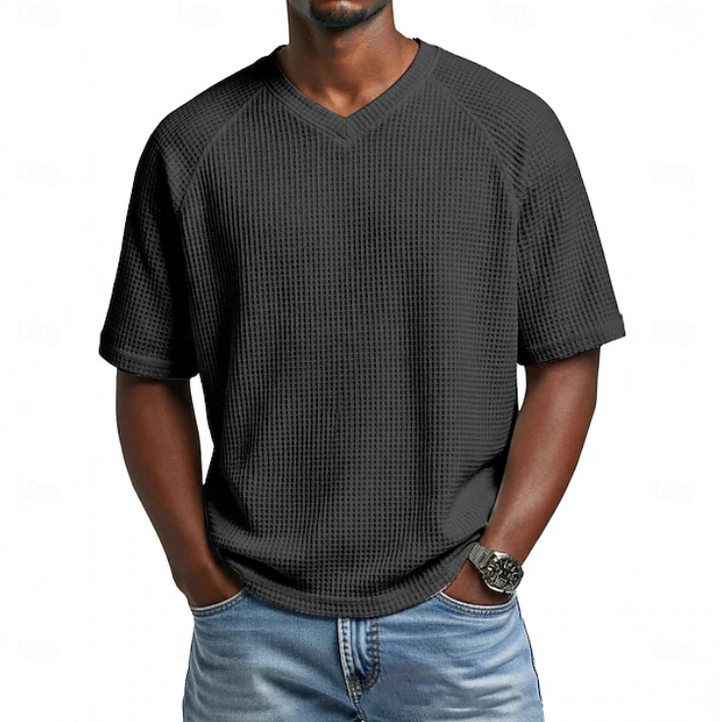 Crosby | V-neck Short Sleeve Waffle Shirt
