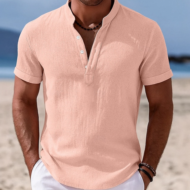 Atlas | Summer Button-Up Short Sleeve Shirt