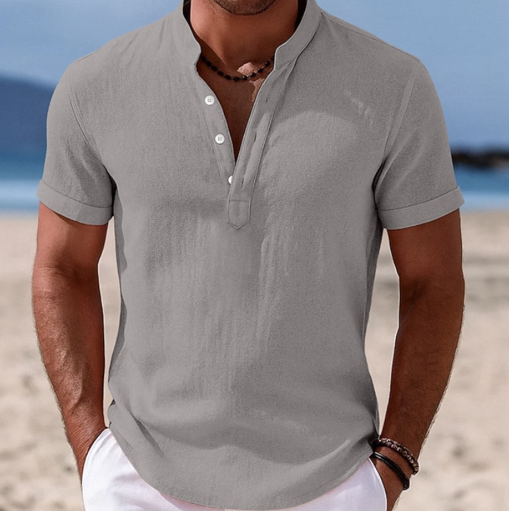 Atlas | Summer Button-Up Short Sleeve Shirt