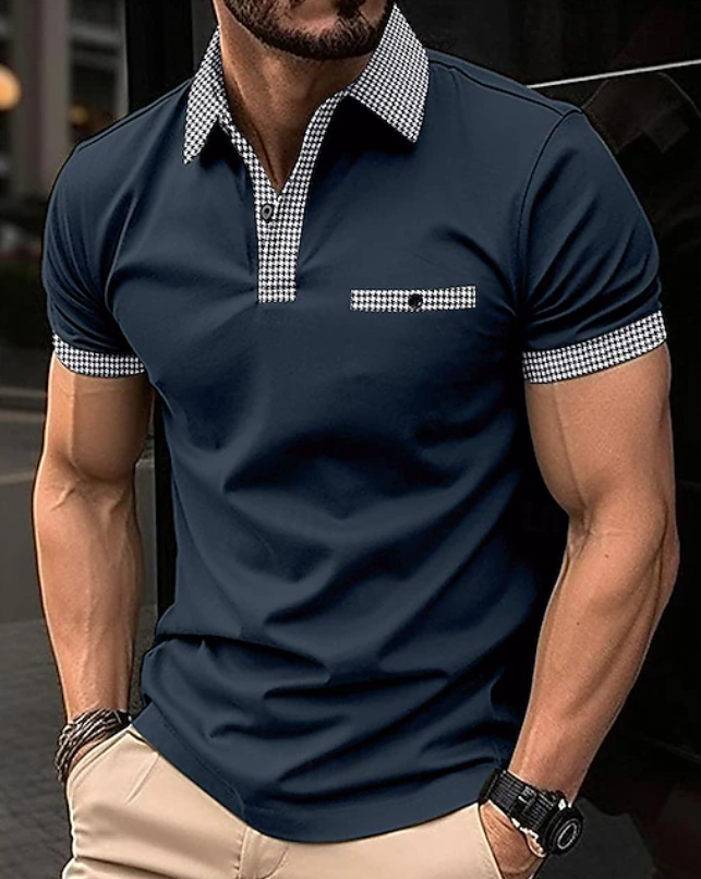 Easton | Classic Checkered Collar Polo Shirt