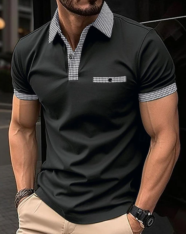 Easton | Classic Checkered Collar Polo Shirt