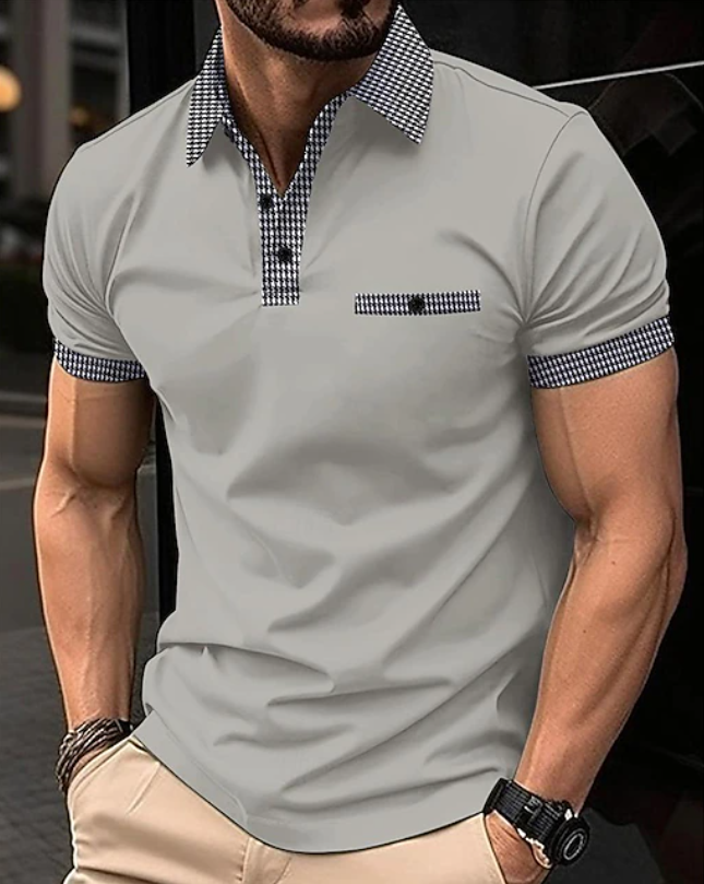 Easton | Classic Checkered Collar Polo Shirt
